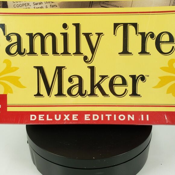 Vintage Windows Original Family Tree Maker 1996 Deluxe Edition II NEW Sealed - Picture 5 of 16